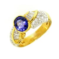 Ring Damiani Woman in Yellow Gold Zaffiro 1.98 Ct DA0014A-16 - DA0014A-16